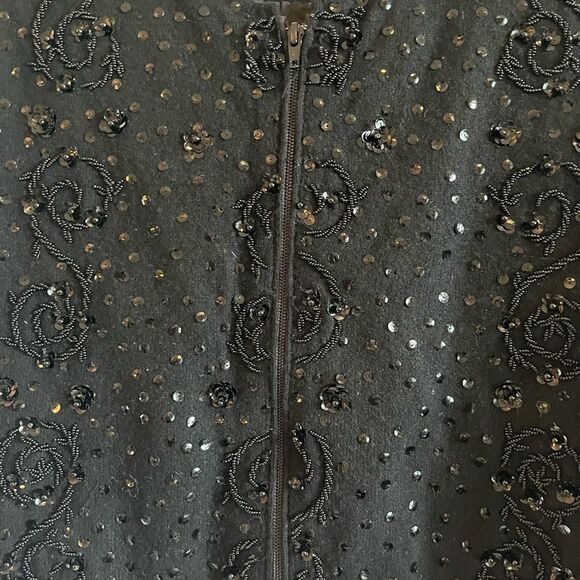 Vintage 60s 70s Miss Sun Valley wool sequined camisole - Picture 8 of 11